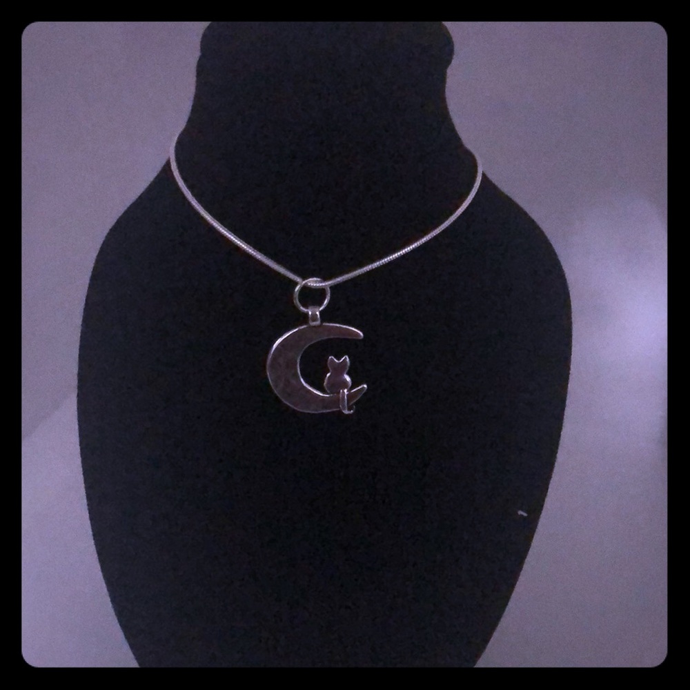 Cat in Moon necklace